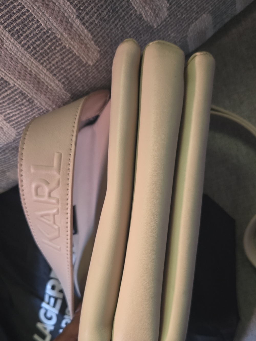 EUC KARL BEIGE Leather Bag 🤩 - Picture 11 of 14